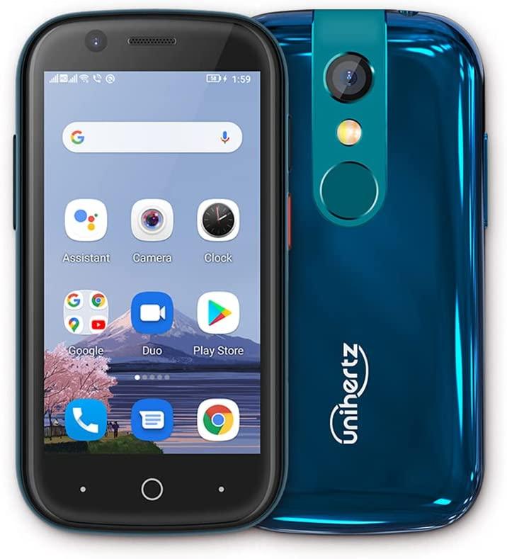 Unihertz Jelly 2, World's Smallest Android 11 4G Unlocked Smartphone 6GB + 128GB NFC Dark Green (Support T-Mobile & Verizon only) - Qin Smart Phone