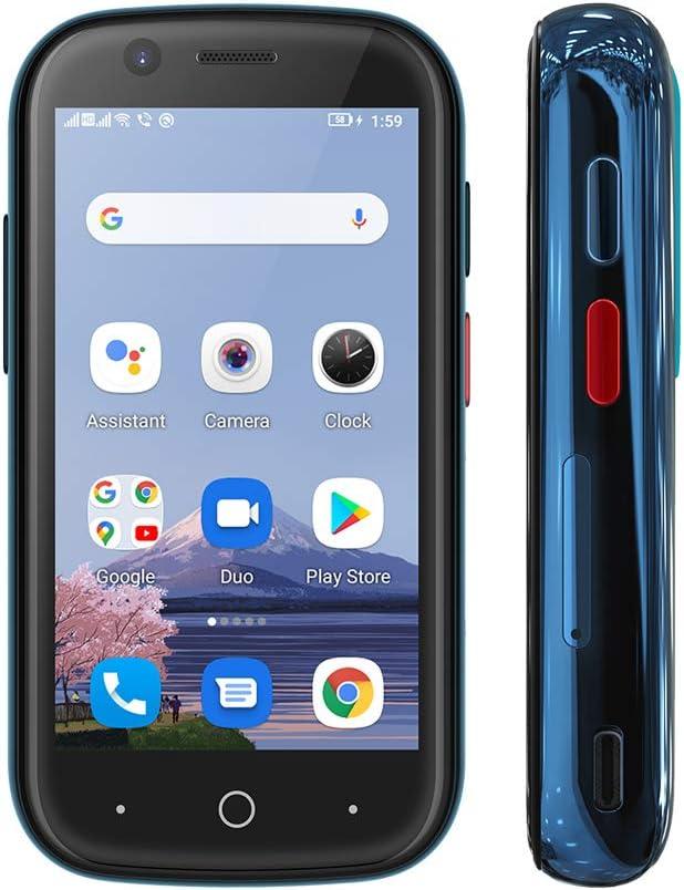 Unihertz Jelly 2, World's Smallest Android 11 4G Unlocked Smartphone 6GB + 128GB NFC Dark Green (Support T-Mobile & Verizon only) - Qin Smart Phone