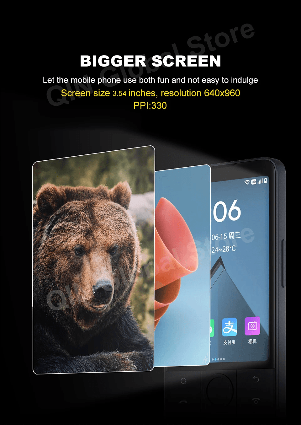 Qin F22 Pro Duoqin MTK Helio G85 Wifi 3.54 Inch 4GB 64GB Octa Core Bluetooth 5.0 Touch screen Global Version Play Store Phone - Qin Smart Phone